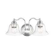 Moreland 2-Light Bath Vanity Light in Polished Chrome