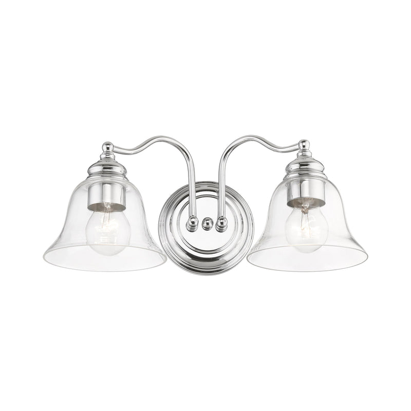 Moreland 2-Light Bath Vanity Light in Polished Chrome