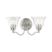Moreland 2-Light Bath Vanity Light in Brushed Nickel