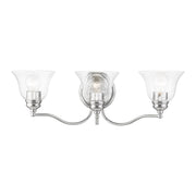 Moreland 3-Light 24" x 7.5" Bath Vanity Light in Polished Chrome