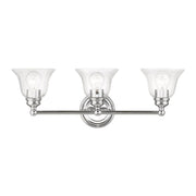 Moreland 3-Light 24" x 8.75" Bath Vanity Light in Polished Chrome