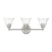 Moreland 3-Light 24" x 8.75" Bath Vanity Light in Brushed Nickel