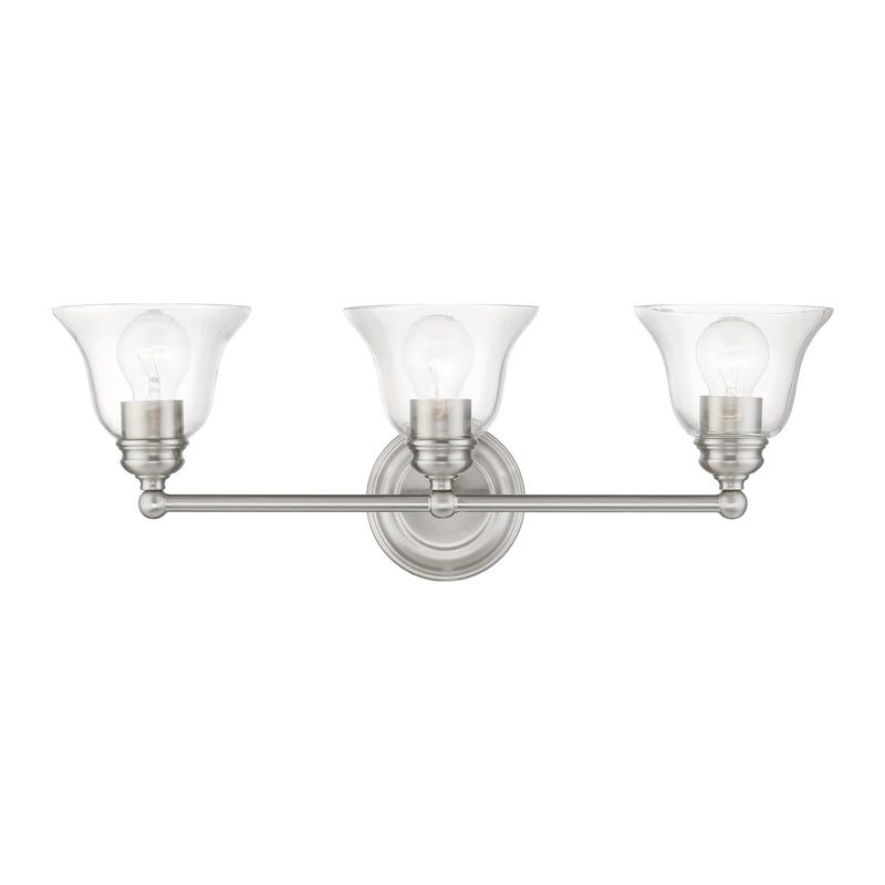Moreland 3-Light 24" x 8.75" Bath Vanity Light in Brushed Nickel