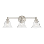 Moreland 3-Light 24" x 8.75" Bath Vanity Light in Brushed Nickel