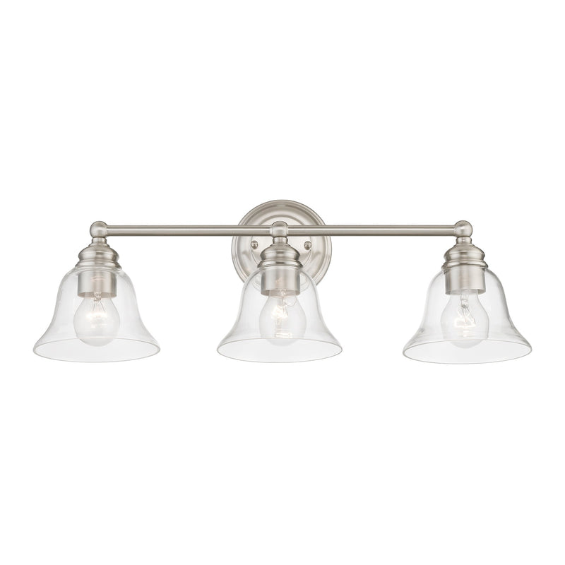 Moreland 3-Light 24" x 8.75" Bath Vanity Light in Brushed Nickel