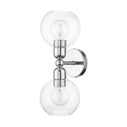 Downtown 2-Light Bath Vanity Light in Polished Chrome