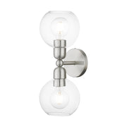 Downtown 2-Light Bath Vanity Light in Brushed Nickel