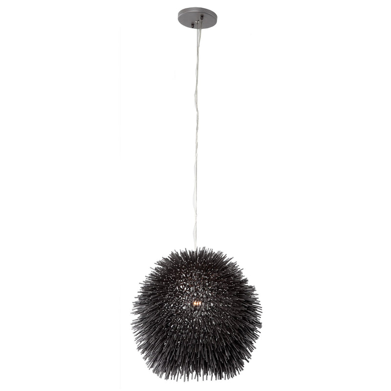 Urchin 9" Mini Pendant in Black