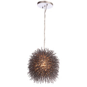 Urchin 9" Mini Pendant in Painted Chrome