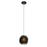 Urchin 6.25" Mini Pendant in Black