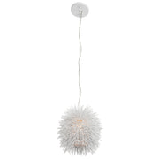 Urchin 9" Mini Pendant in White