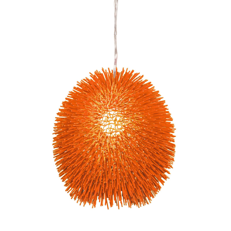 Urchin 13" Pendant in Electric Pumpkin