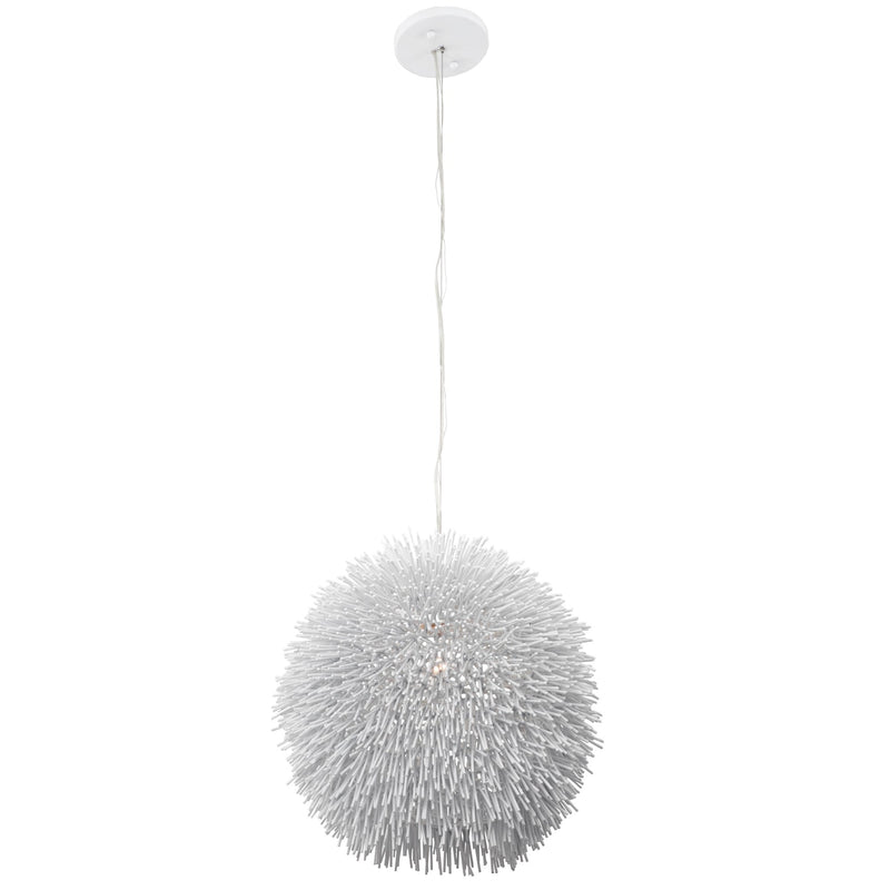 Urchin 13" Pendant in White