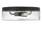 Rhett 2-Light Flush Mount in Midnight Black