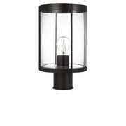 Luning Outdoor Post Light in Textured Black