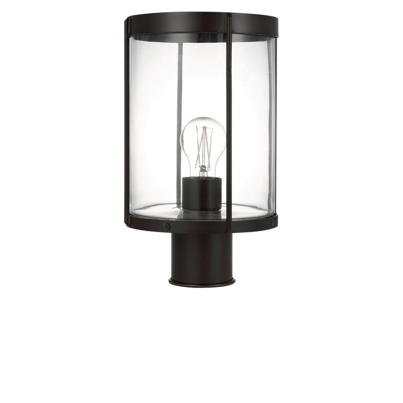 Luning Outdoor Post Light in Textured Black