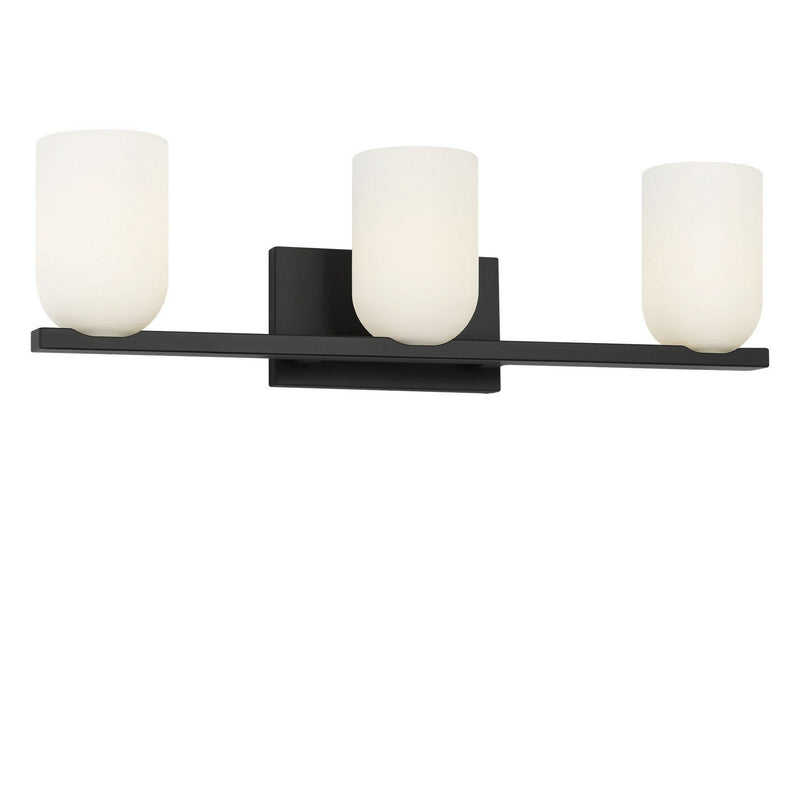 Neblina 3-Light Bath Vanity Light in Midnight Black