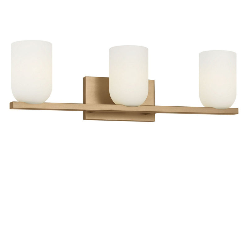 Neblina 3-Light Bath Vanity Light in Satin Brass