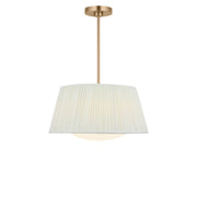 Vilera 3-Light Drum Pendant in Satin Brass