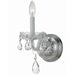 Traditional Crystal 1 Light Wall Mount in Polished Chrome with Clear Spectra Crystal