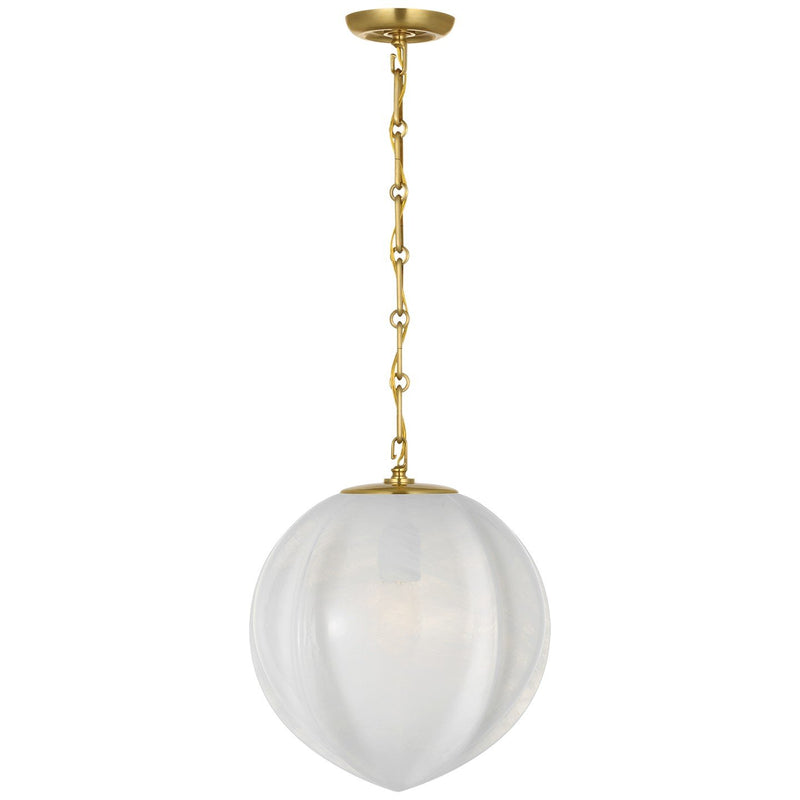 Rae 13" Pendant in Hand-Rubbed Antique Brass