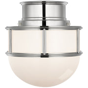 Martil 8" Flush Mount in Polished Nickel