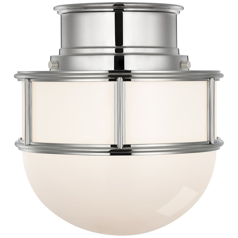 Martil 8" Flush Mount in Polished Nickel