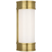 Marden 12" Salon Bath Sconce in Antique-Burnished Brass