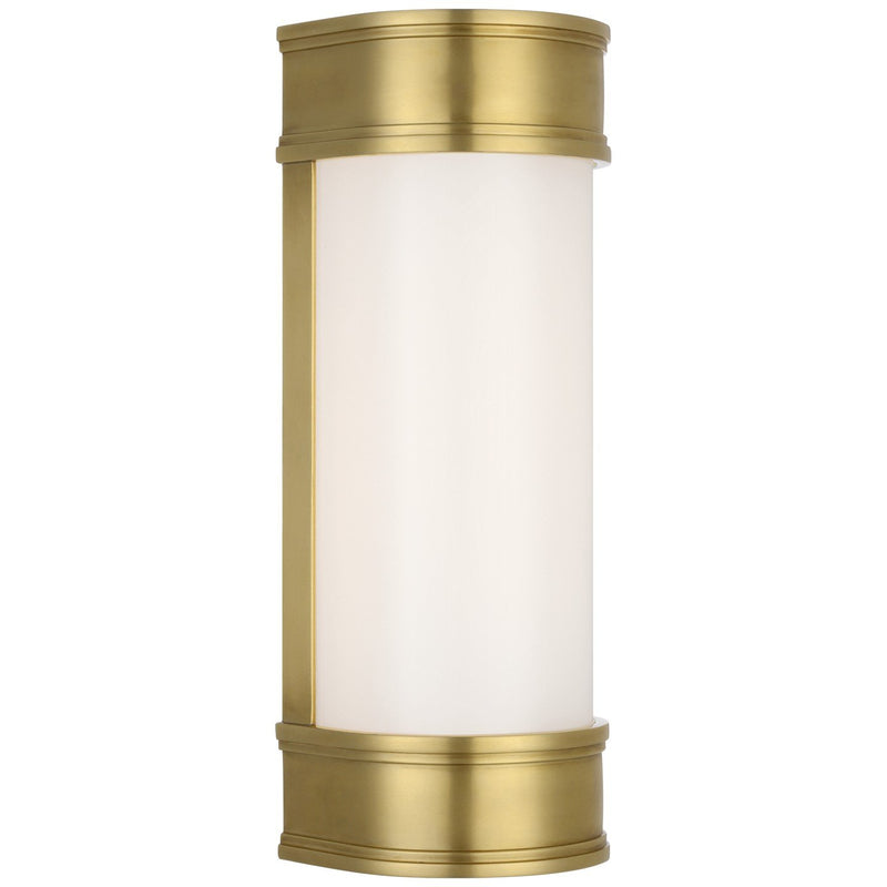 Marden 12" Salon Bath Sconce in Antique-Burnished Brass