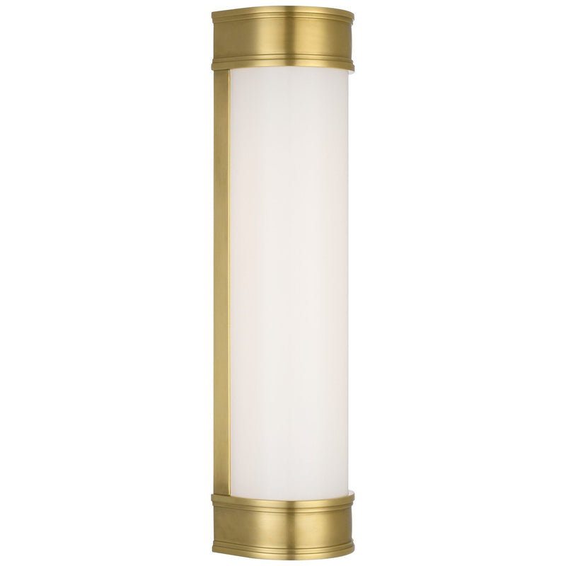 Marden 18" Salon Bath Sconce in Antique-Burnished Brass