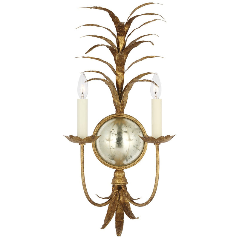 Gramercy 28" 2-Light Wall Sconce in Gilded Iron