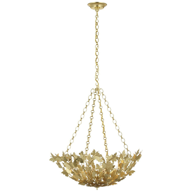 Farfalle 30" Basket 8-Light Pendant in Gild