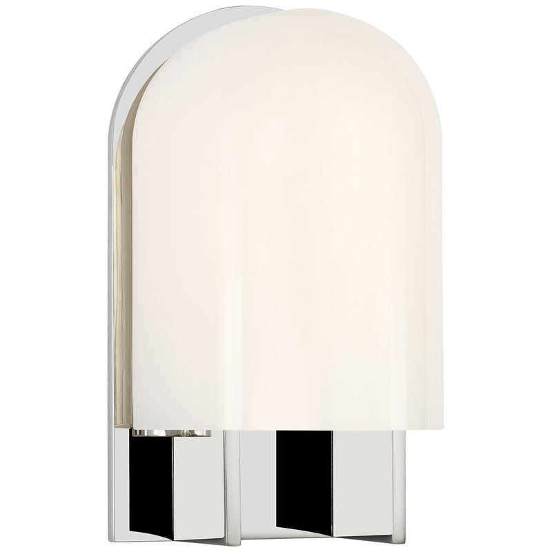 Trouve 8" Wall Sconce in Polished Nickel