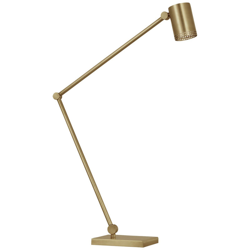Precision Articulating Desk Lamp in Antique-Burnished Brass