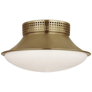 Precision 9" Downlight Flush Mount in Antique-Burnished Brass