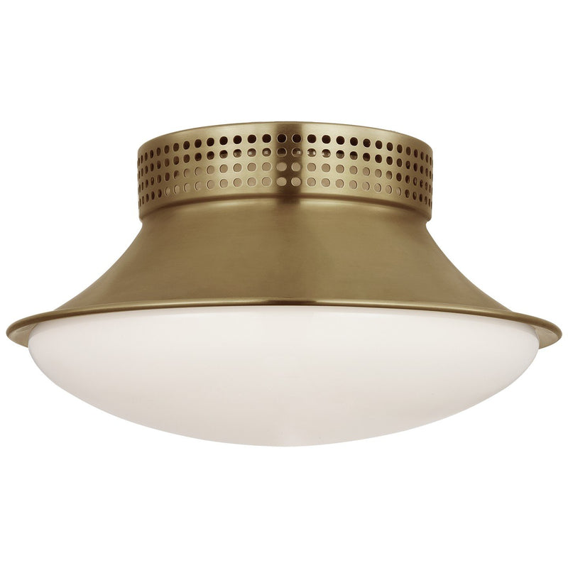 Precision 9" Downlight Flush Mount in Antique-Burnished Brass