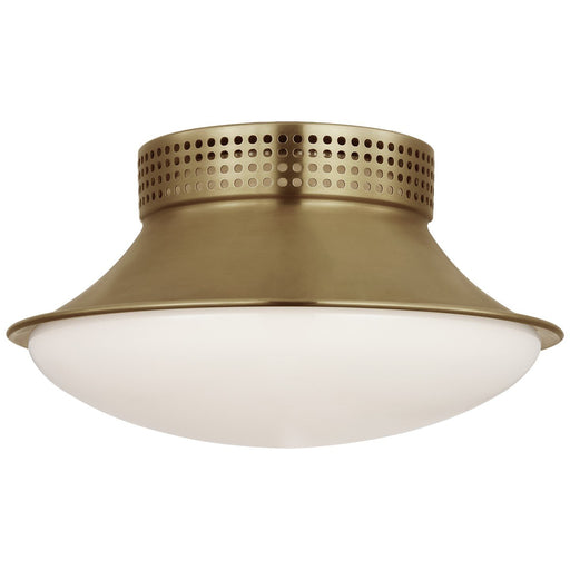 Precision 9" Downlight Flush Mount in Antique-Burnished Brass