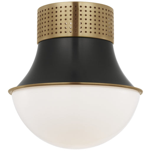 Precision 9" Flush Mount in Antique-Burnished Brass and Bronze