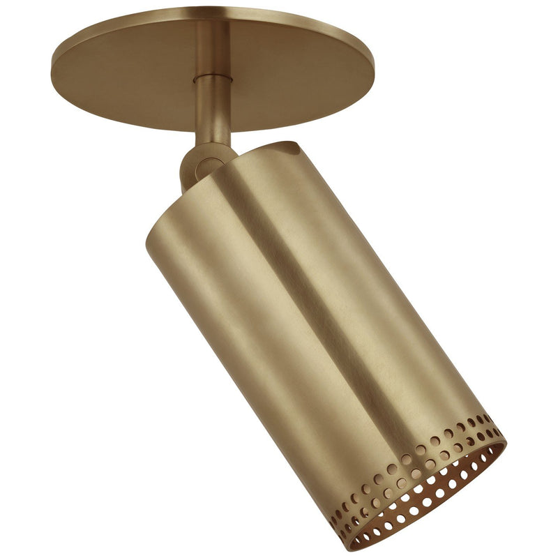 Precision 3" Directional Monopoint Flush Mount in Antique-Burnished Brass