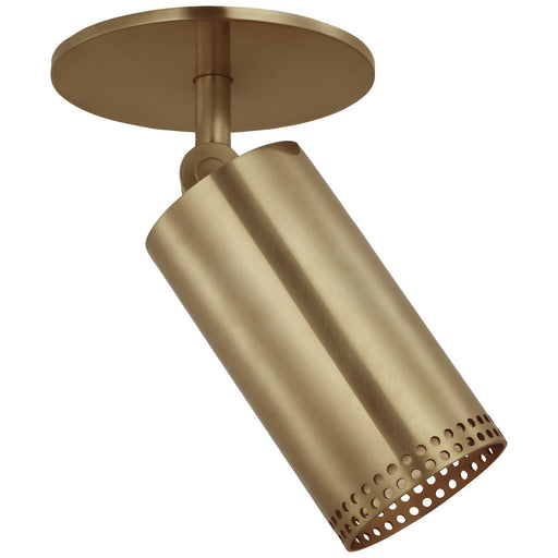 Precision 3" Directional Monopoint Flush Mount in Antique-Burnished Brass
