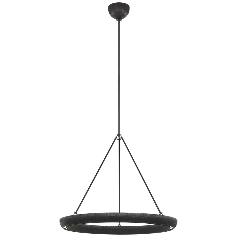 Utopia 30" Ring Pendant in Aged Iron