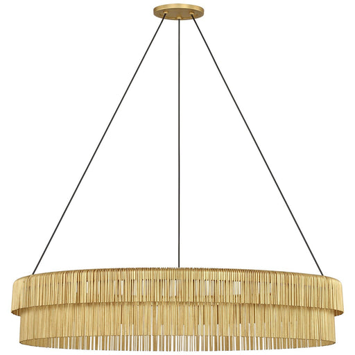 Differo 34" Layered Ring Pendant in Gild