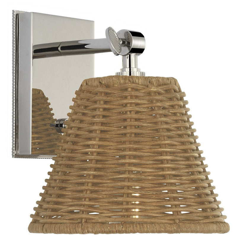Wimberley Bedside Wall Sconce in Polished Nickel