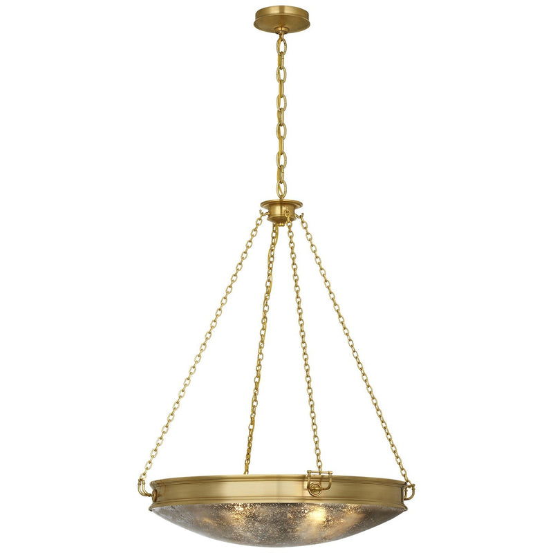 Quinn 28" 6-Light Pendant in Soft Brass