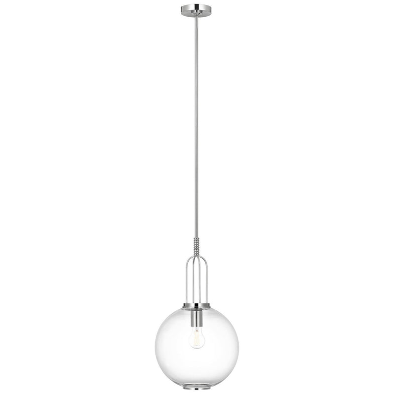 Meir 12" Pendant in Polished Nickel