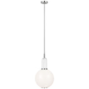 Meir 12" Pendant in Polished Nickel