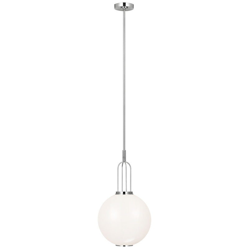 Meir 12" Pendant in Polished Nickel