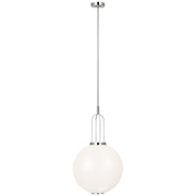 Meir 16" Pendant in Polished Nickel