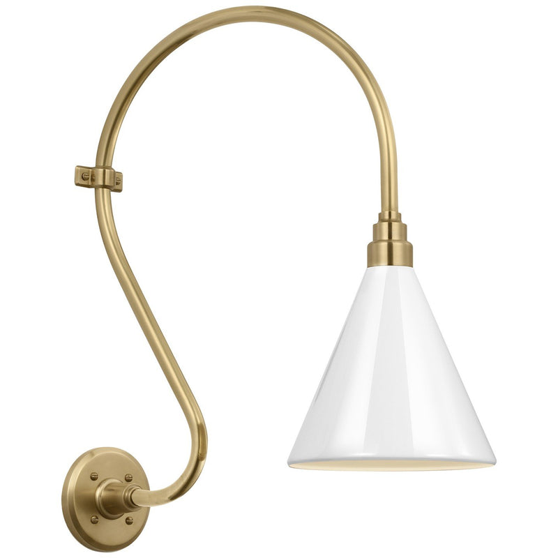 Academy Larrabee 15" Barn Light Outdoor Wall Lantern in Hand-Rubbed Antique Brass