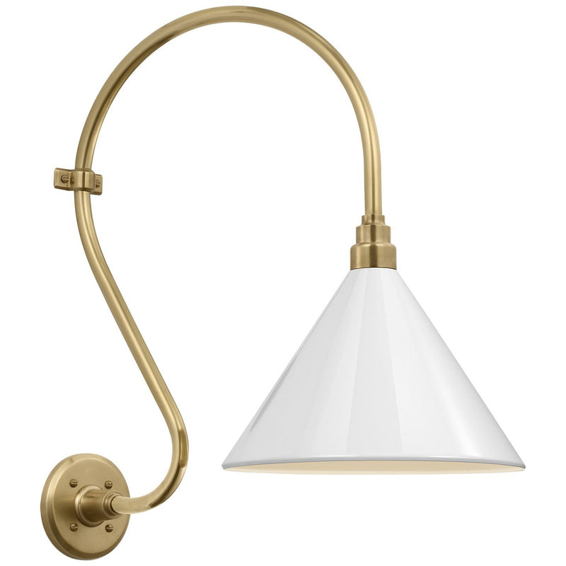 Academy Larrabee 15" Barn Light Outdoor Wall Lantern in Hand-Rubbed Antique Brass